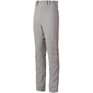 Mizuno Men’s Premier Pro Piped G2 Baseball Pant(Grey/Red)