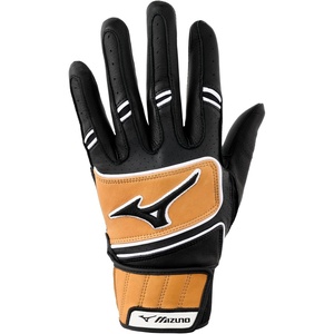 Mizuno Pro Select Adult Baseball Batting Glove(Black)