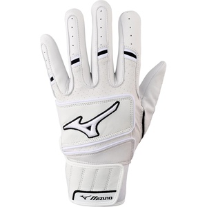 Mizuno Pro Select Adult Baseball Batting Glove(White)