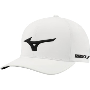 Mizuno Tour Adjustable Golf Hat(White/Black)