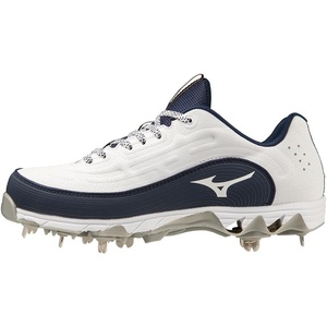 Mizuno Unisex Adult 9-Spike Swift 8 Low Metal(White/Navy)