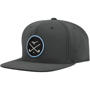 Mizuno Unisex Crossed Clubs Snapback Hat(Charcoal)