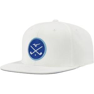 Mizuno Unisex Crossed Clubs Snapback Hat(White)