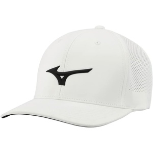 Mizuno Unisex Tour Vent Adjustable Golf Hat(White/Black)