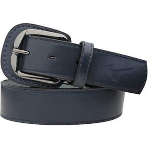 Mizuno unisex-adult Leather Classic Belt(Navy)