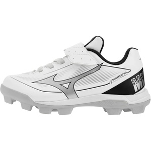 Mizuno unisex-child Cushionrevo Diamond Youth Tpu Spike(White/Black)