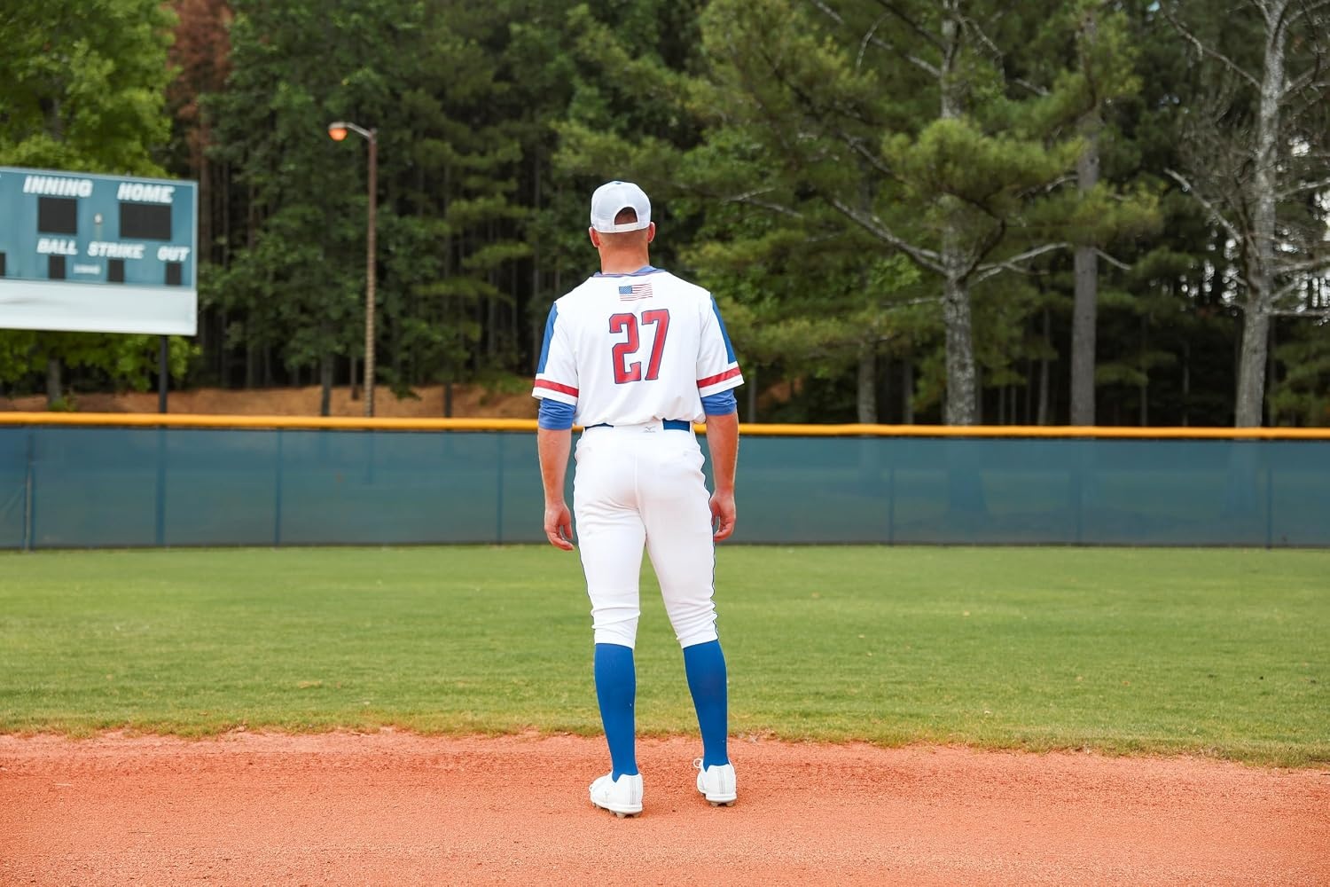 image:imageMizuno Adult Mens Premier Piped Short Baseball PantWhiteRoyal