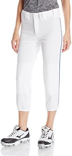 image:imageMizuno Adult Womens Belted Piped Fastpitch Softball PantWhiteroyal
