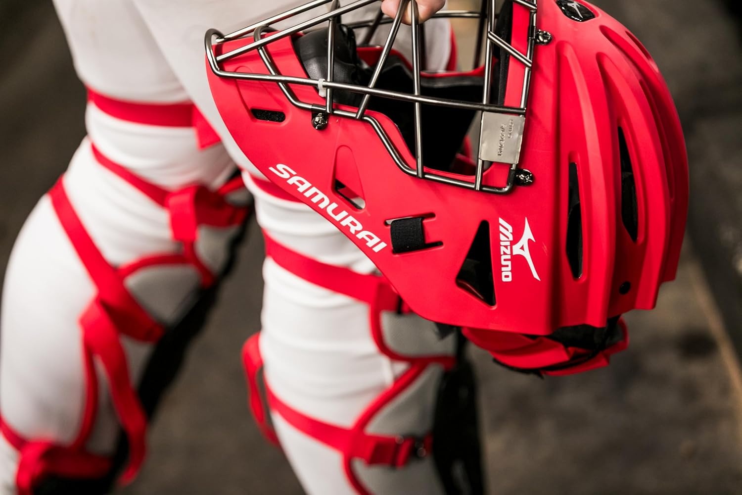 image:imageMizuno G4 Youth Samurai Catchers HelmetGrey
