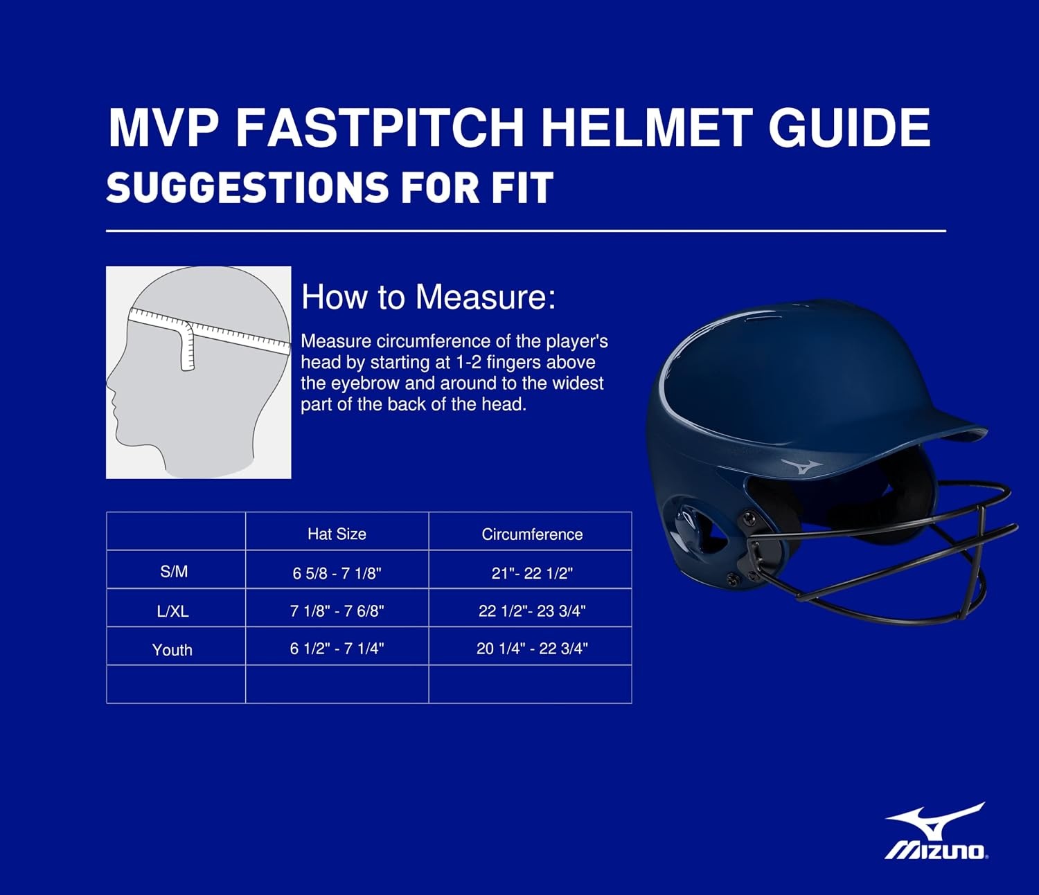 image:imageMizuno MVP Series Solid Batting Helmet with Fastpitch Softball MaskBlack