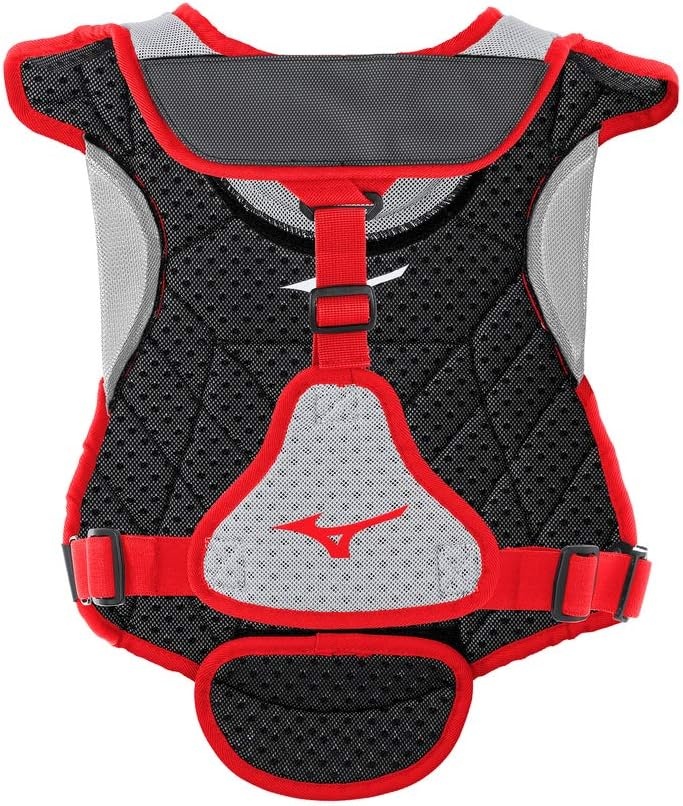 image:imageMizuno Mizuno Samurai Womens Fastpitch Softball Chest ProtectorGreyRed