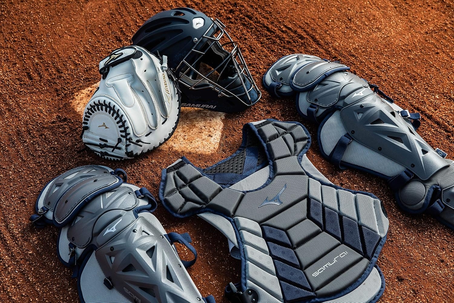 image:imageMizuno Mizuno Womens Samurai Boxed Catchers Gear SetGreyYellow