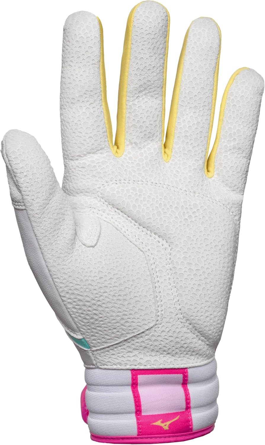 image:imageMizuno Pro Select Fastpitch Womens Softball Batting GloveWhiteTeal