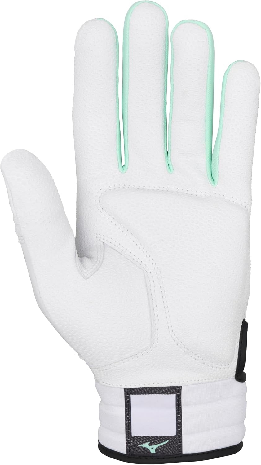 image:imageMizuno Pro Select Fastpitch Womens Softball Batting GloveWhiteTeal
