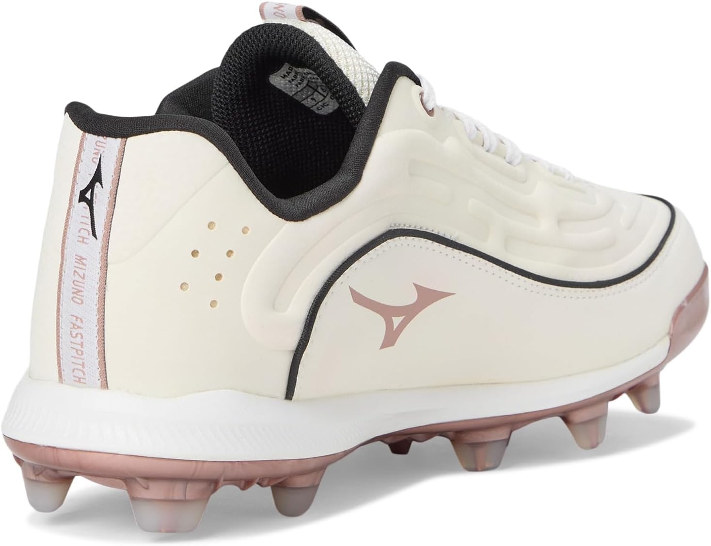 image:imageMizuno Womens Finch Elite 6 Low TPU Softball CleatsWhiteRose Gold