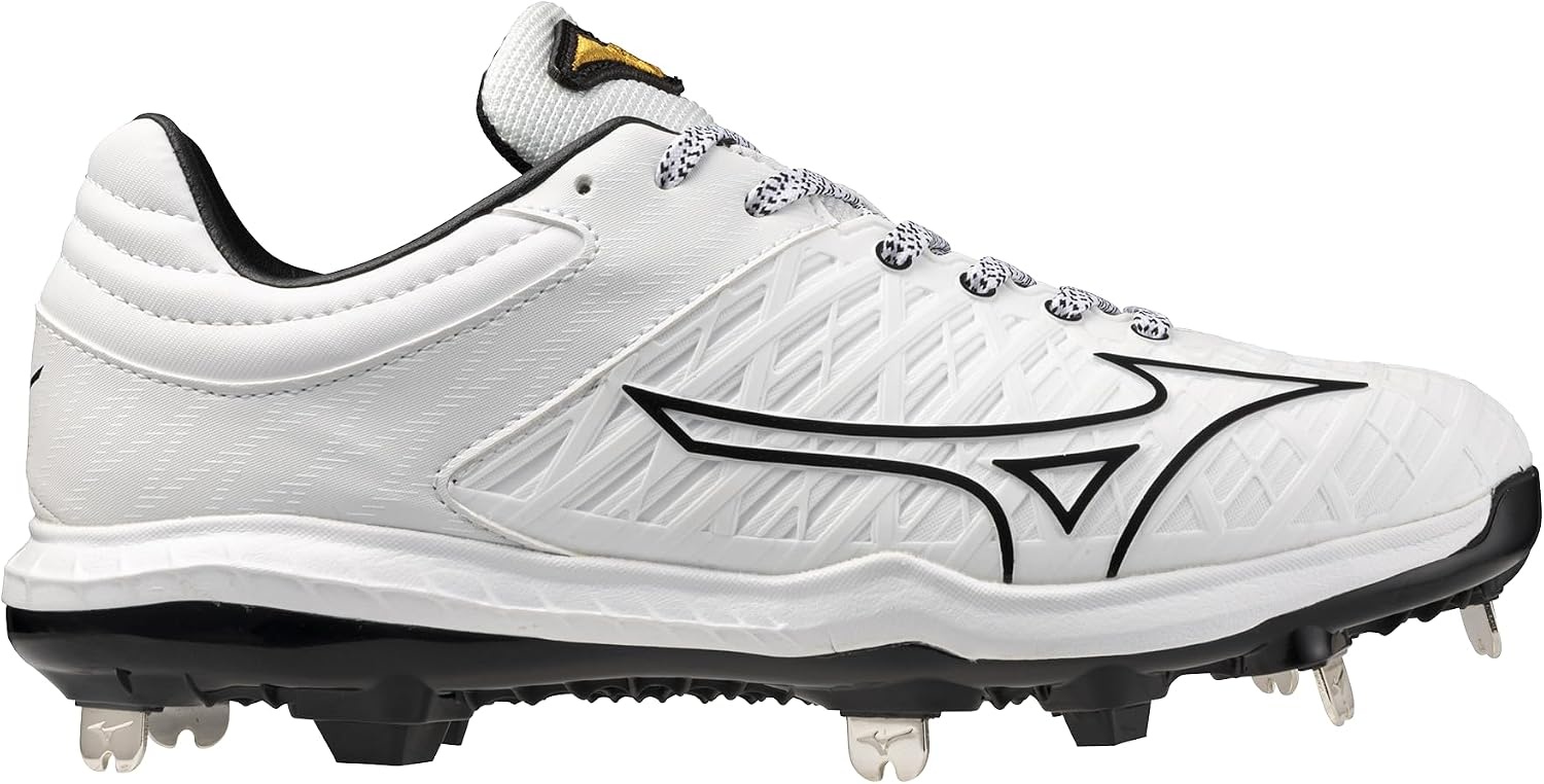 image:imageMizuno Womens Pro Fp Low Womens Metal Fastpitch CleatWhiteBlack