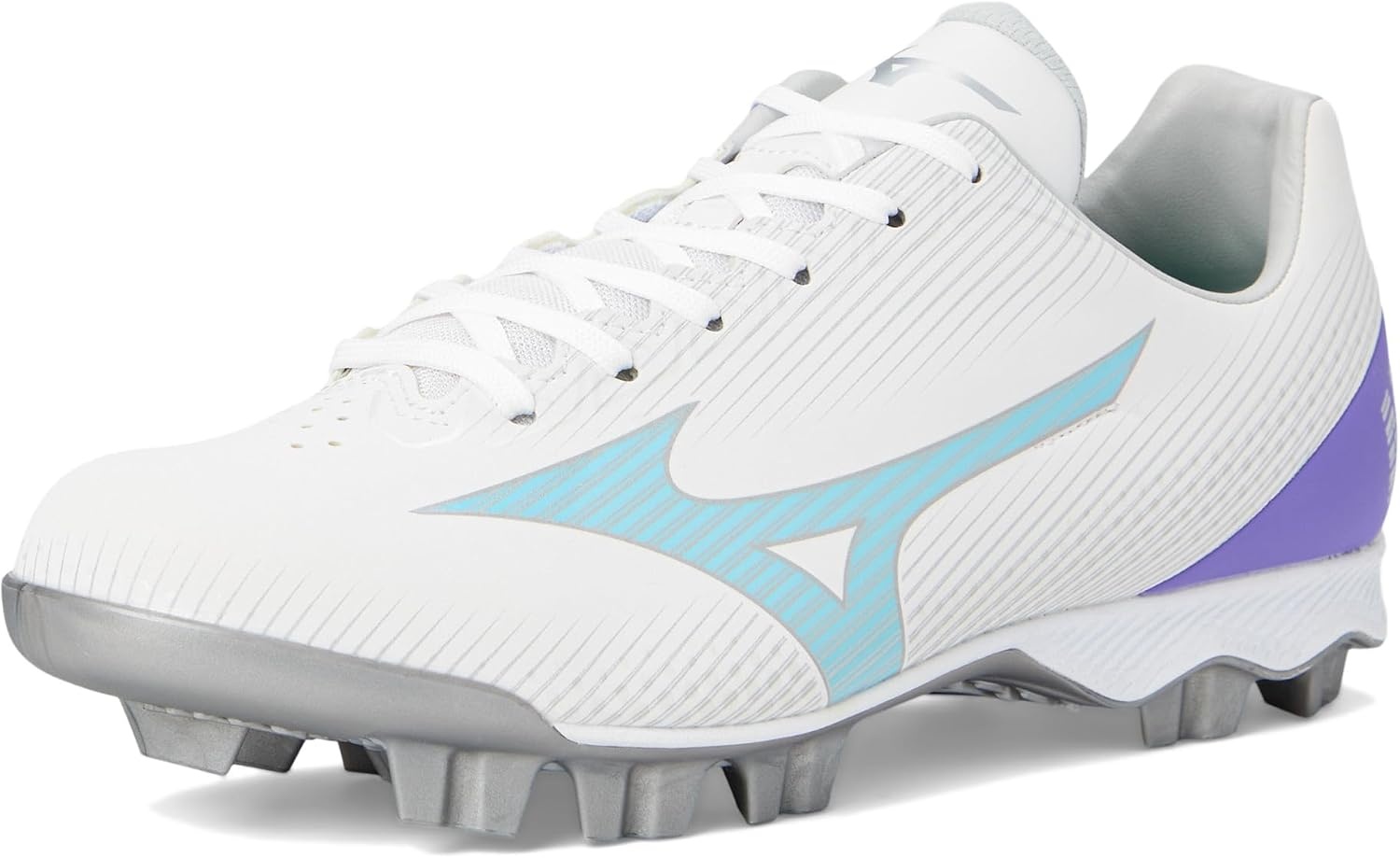 image:imageMizuno Womens Wave Finch Lightrevo Molded Softball ShoeWhitetealpurple