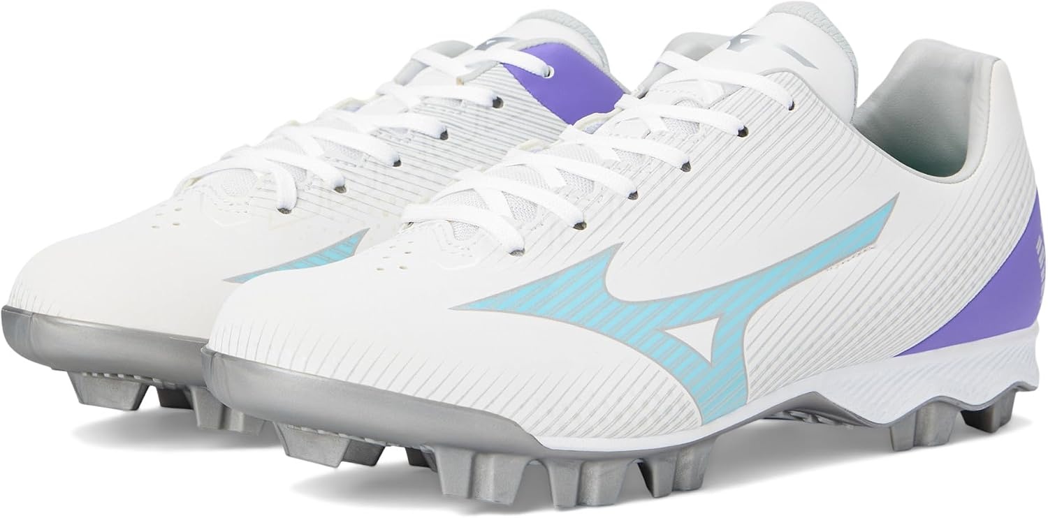 image:imageMizuno Womens Wave Finch Lightrevo Molded Softball ShoeWhitetealpurple