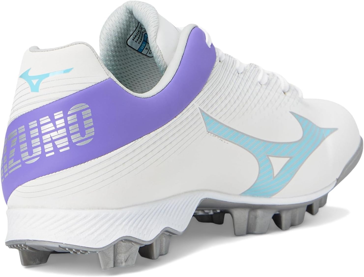 image:imageMizuno Womens Wave Finch Lightrevo Molded Softball ShoeWhitetealpurple