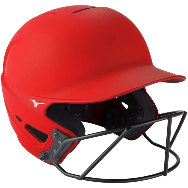 image:imageMizuno Adult F6 Fastpitch Softball Batting Helmet with MaskRed