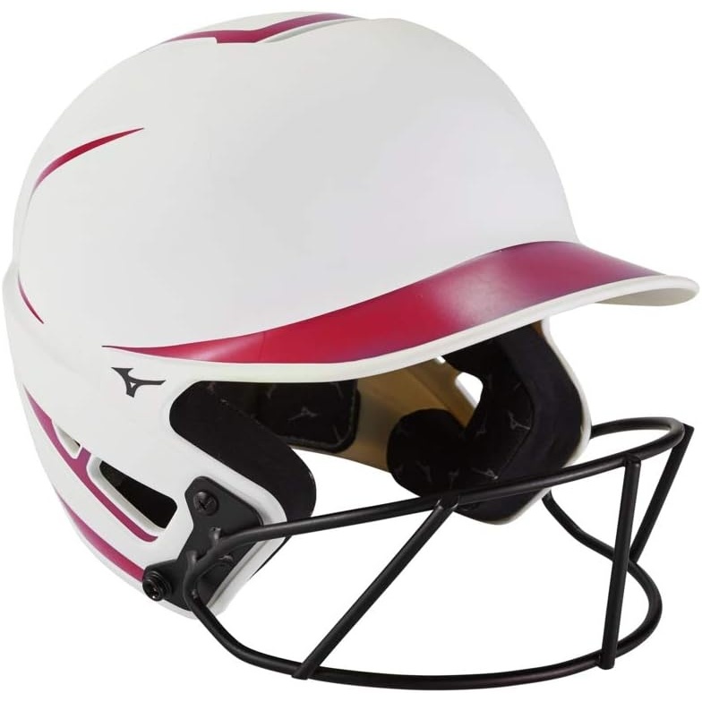 image:imageMizuno Adult F6 Fastpitch Softball Batting Helmet with MaskWhiteRed