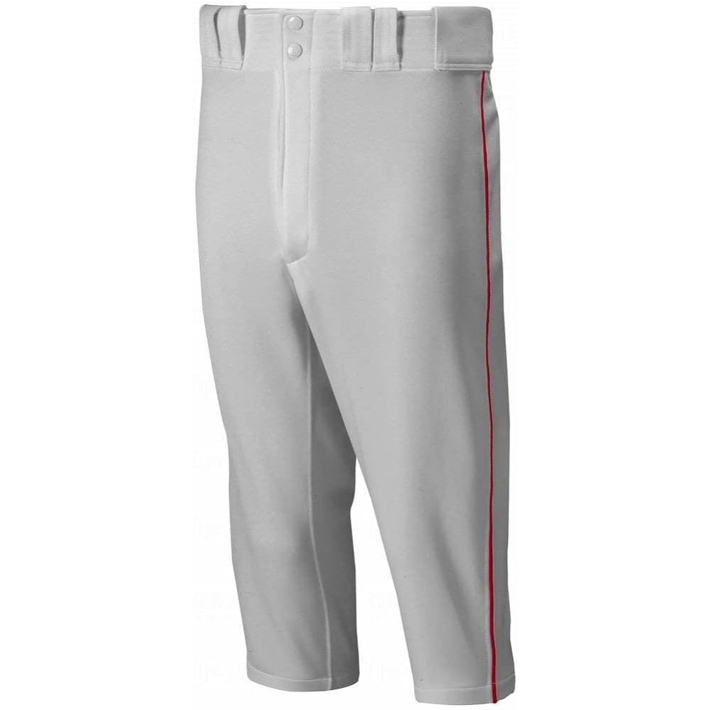 image:imageMizuno Adult Mens Premier Piped Short Baseball PantGreyRed