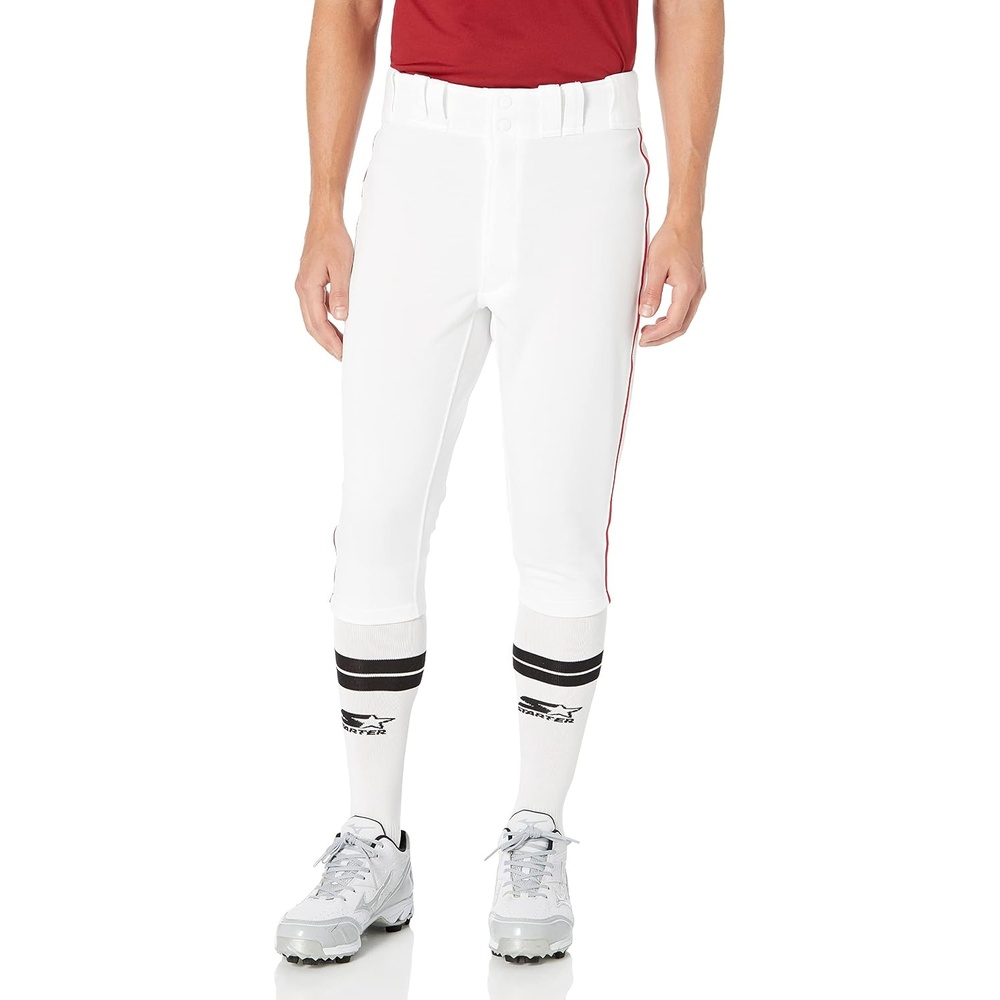 image:imageMizuno Adult Mens Premier Piped Short Baseball PantWhiteRed