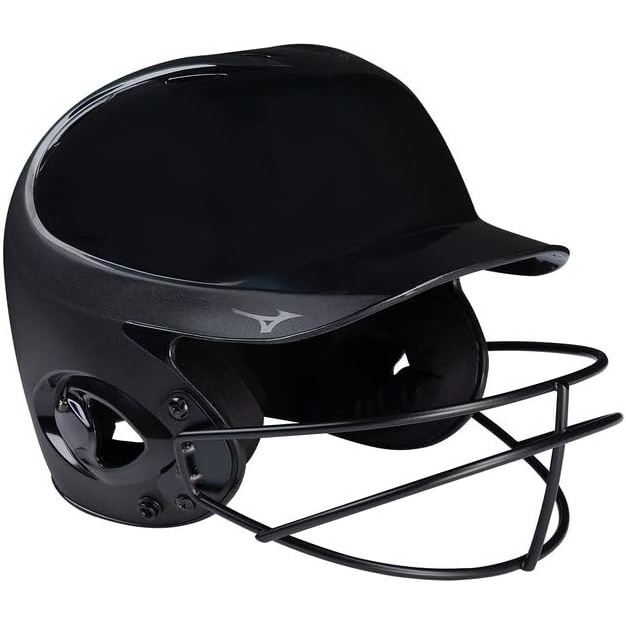 image:imageMizuno MVP Series Solid Batting Helmet with Fastpitch Softball MaskBlack