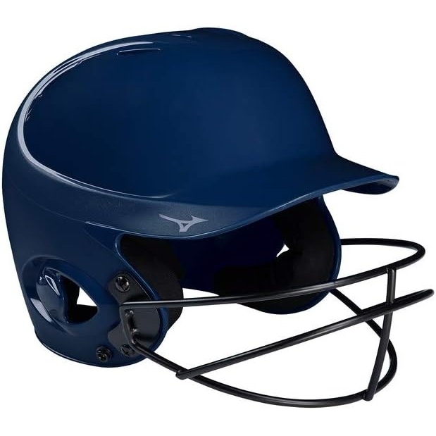 image:imageMizuno MVP Series Solid Batting Helmet with Fastpitch Softball MaskNavy