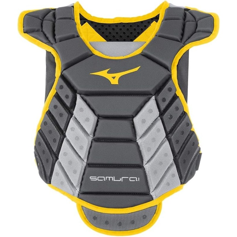 image:imageMizuno Mizuno Samurai Womens Fastpitch Softball Chest ProtectorGreyYellow