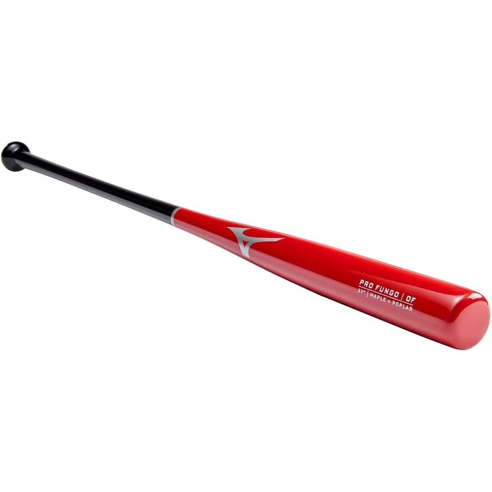 image:imageMizuno Pro Fungo Bat Infield or Outfield Maple Hybrid Fungo Lightweight High Gloss FinishRed