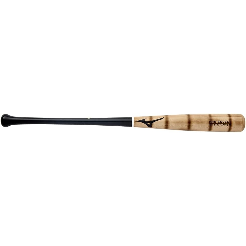 image:imageMizuno Pro Select Maple Wood Baseball Bat Rock Hard Maple Compressed Barrel Ink Dot Cupped EndPro Select MZM 243