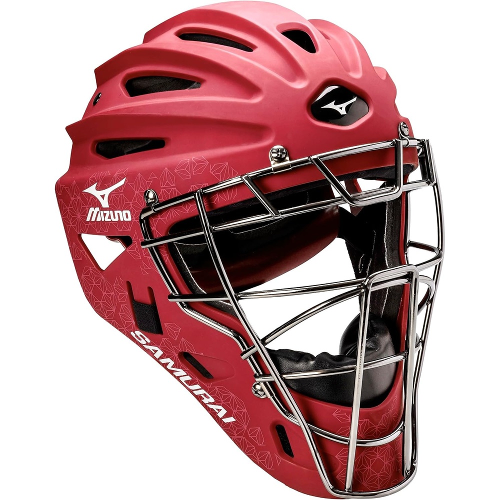 image:imageMizuno Samurai Womens Fastpitch Softball Catchers HelmetCardinal
