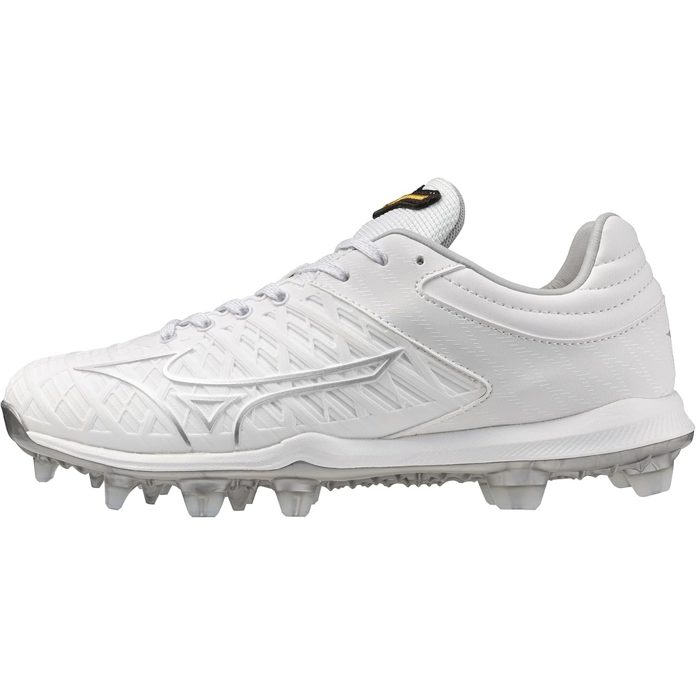 image:imageMizuno Womens Pro Fp Low Womens TPU Fastpitch CleatWhiteSilver