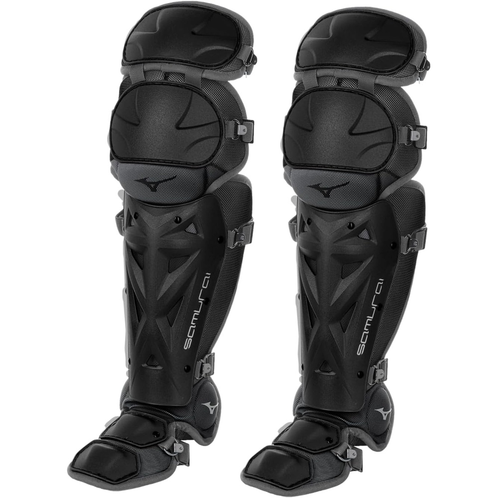 image:imageMizuno Womens Samurai Fastpitch Softball Shin GuardsBlackGrey