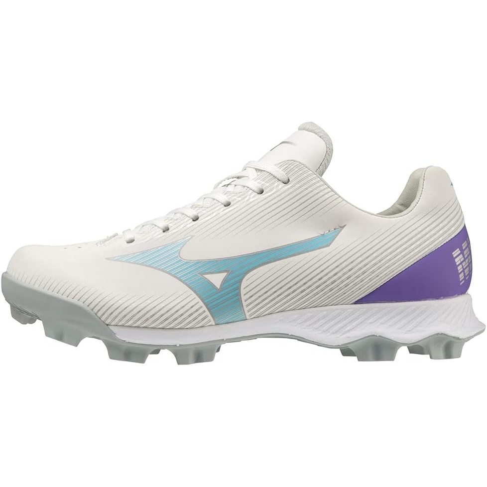 image:imageMizuno Womens Wave Finch Lightrevo Molded Softball ShoeWhitetealpurple