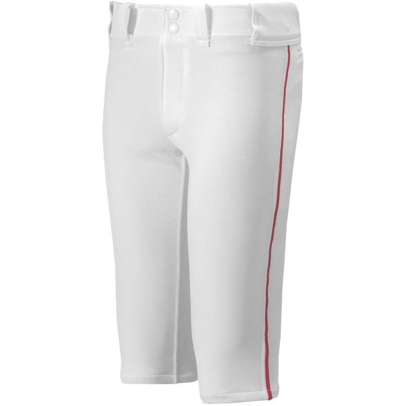 image:imageMizuno Youth Premier Piped Short Baseball PantWhiteRed