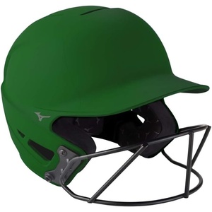Mizuno Adult F6 Fastpitch Softball Batting Helmet with Mask(Forest)