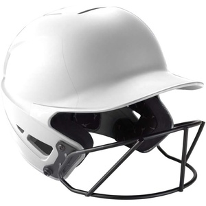 Mizuno Adult F6 Fastpitch Softball Batting Helmet with Mask(White)