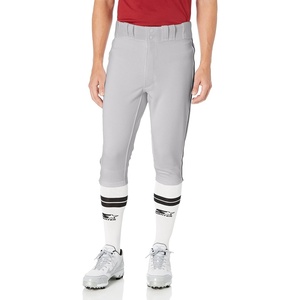 Mizuno Adult Men’s Premier Piped Short Baseball Pant(Grey/Black)