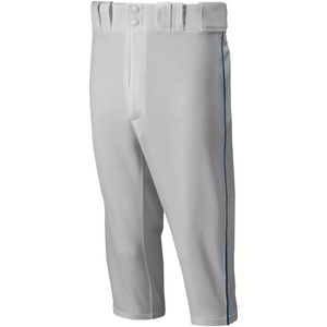 Mizuno Adult Men’s Premier Piped Short Baseball Pant(Grey/Navy)