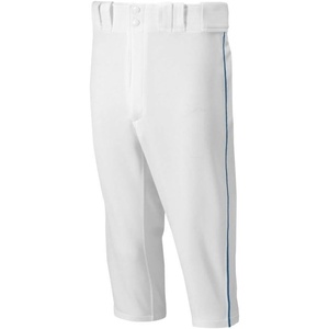 Mizuno Adult Men’s Premier Piped Short Baseball Pant(White/Navy)