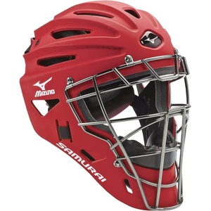 Mizuno G4 Youth Samurai Catcher’s Helmet(Cardinal)