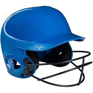 Mizuno MVP Series Solid Batting Helmet with Fastpitch Softball Mask(Royal)