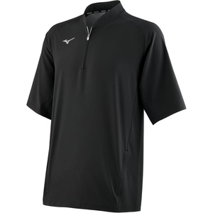 Mizuno Mens Gametime Short Sleeve Hitting Jacket(Black)