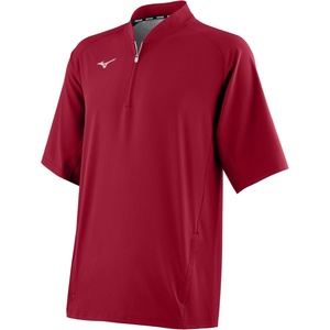 Mizuno Mens Gametime Short Sleeve Hitting Jacket(Red)