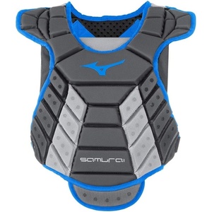 Mizuno Mizuno Samurai Women’s Fastpitch Softball Chest Protector(Grey/Royal)