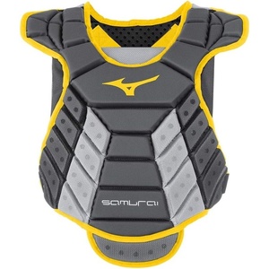 Mizuno Mizuno Samurai Women’s Fastpitch Softball Chest Protector(Grey/Yellow)