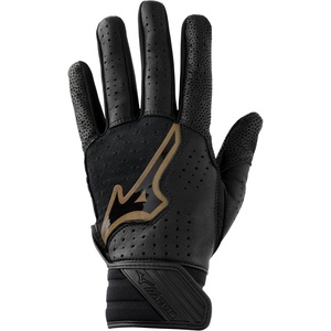 Mizuno Pro Select Fastpitch Women’s Softball Batting Glove(Black-Gold)