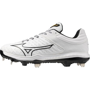 Mizuno Women’s Pro Fp Low Women’s Metal Fastpitch Cleat(White/Black)